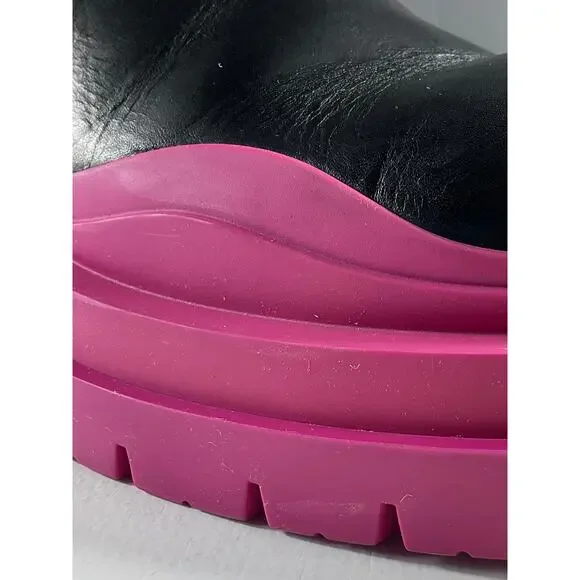 Bottega Veneta Black and Pink Women's Boots - Picture 10 of 16